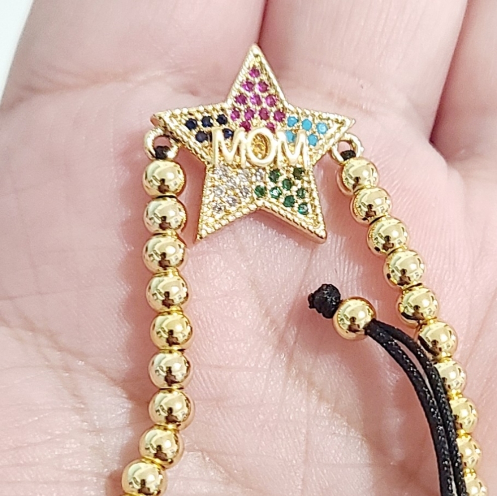 14k Gold Plated "Mamá" Bracelet